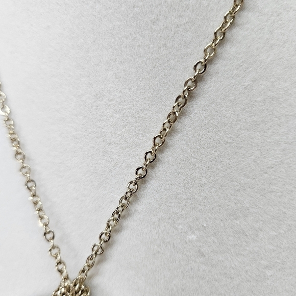 Chico's Gold-Tone Large Medallion Chain Statement Necklace - Picture 4 of 6